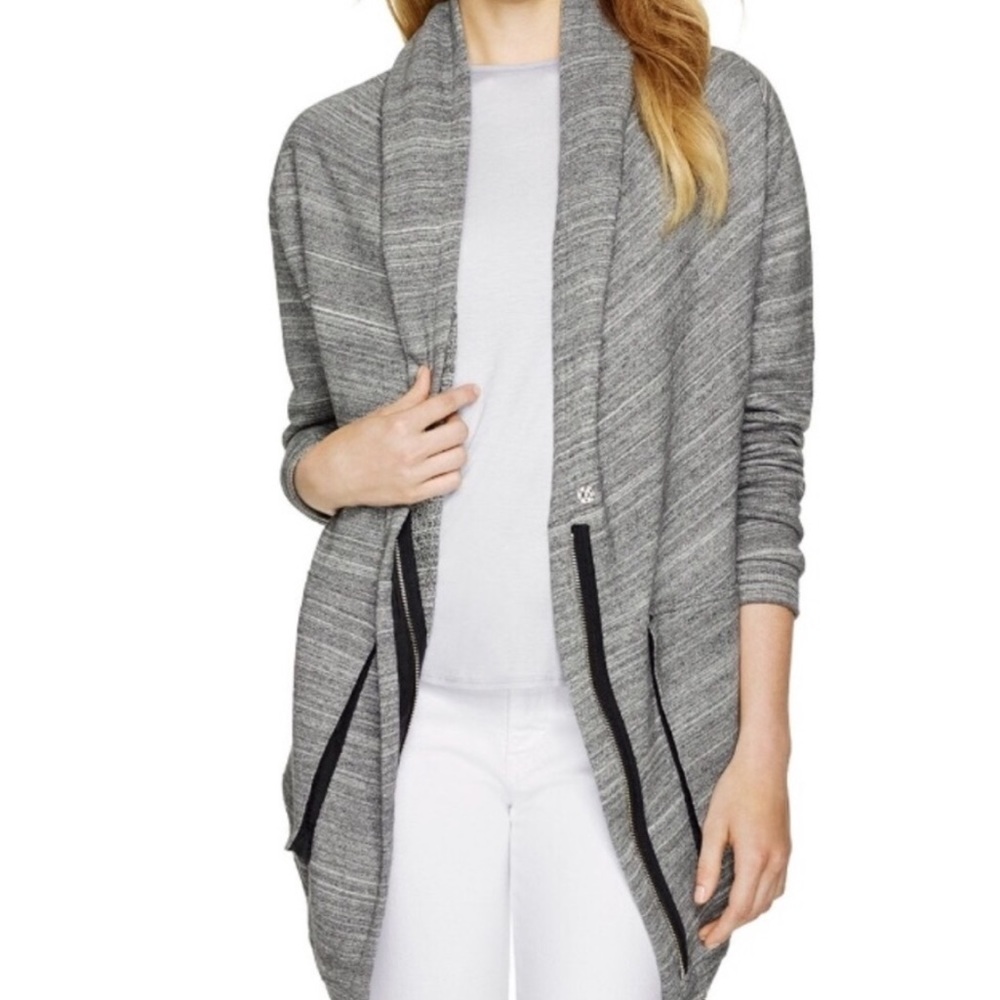 Aritzia Wilfred Free Rousseau Gray Sweater Jacket